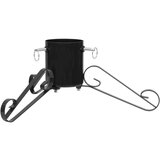 vidaXL Stojalo za novoletno jelko črno 58x58x21 cm | Shoptok.si