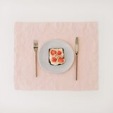 Linen Tales ružičasti laneni podmetač, 35 x 45 cm Cijene