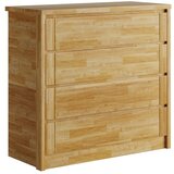 Olivia Living Nizka komoda iz masivnega hrasta v naravni barvi 105x96 cm Timo – | Shoptok.si