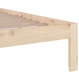  Posteljni okvir iz trdnega lesa 140x190 cm, (20644627) | Shoptok.si