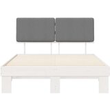  Krevetni okvir s tapiciranim uzglavljem Svijetlo siva | shoptok.hr