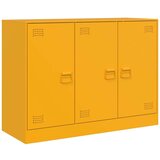 vidaXL Komoda gorčično rumena 99x39x73 cm jeklo | Shoptok.si