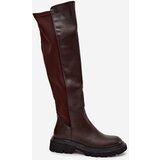 Boto Slip-on women's boots made of eco leather chocolate Sylvina | Shoptok.si