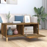  Stolić za kavu dimljeni hrast 89,5x50x40 cm konstruirano drvo | shoptok.hr