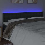  Posteljno vzglavje črno 200x5x78/88 cm umetno usnje, (20735507) | Shoptok.si