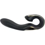 Roae Three-Way Pleasure Vibrator Black-Gold