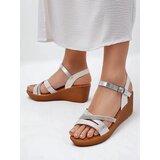 Resti Women's wedge sandals with rhinestones and glitter Eclat | shoptok.hr