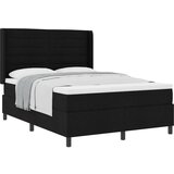 Box spring krevet s madracem Crna 140 x 200 cm tkanina | shoptok.hr