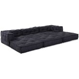  Modularni pouf 3 kosi antracit tkanina, (22045927) | Shoptok.si