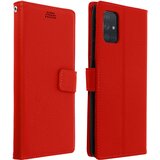 AVIZAR Etui za Samsung Galaxy A51, držalo za kartice in trak, držalo za video, zrnat ucinek - rdeca, (20600182) | Shoptok.si