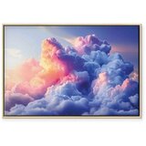  Slika - Clouds Like Painted: Artistic Brushes of Dawn Painting the Sky 120x80 U prirodnom drvenom okviru | shoptok.hr