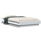  Okvir za krevet s LED svjetlima bijeli 90 x 190 cm drveni | shoptok.hr