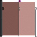  Bočna tenda na uvlačenje smeđa 200 x 500 cm | shoptok.hr