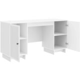  Stol Bijela visokog sjaja Konstruirano drvo 142,5 x 50 x 75 cm | shoptok.hr