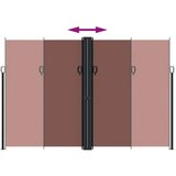 vidaXL Bočna tenda na uvlačenje smeđa 220x1000 cm | shoptok.hr
