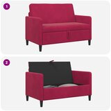 SOFA s pohranom Vinska crvena 122 x 78 x 87 cm Poliester | Eponuda.ba