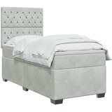  Boxspring krevet s madracem Svjetlosiva 90 x 200 cm Bar&amp;scaron;un Slike