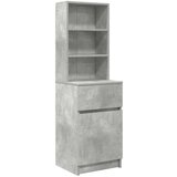 vidaXL Nočna omarica betonsko siva 39x35x125 cm inženirski les | Shoptok.si