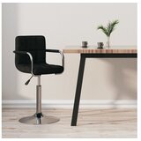  Barski stolac od tkanine crni | shoptok.hr