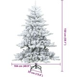 vidaXL Umetno Zložljivo Božično Drevo z stojalom Bela 150 cm PVC | Shoptok.si