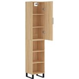  Visoka komoda hrasta sonome 34,5x34x180cm od konstruiranog drva | shoptok.hr