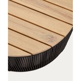 Kave Home Okrogla vrtna miza z mizno ploščo iz akacije ø 60 cm Dandara - | Shoptok.si