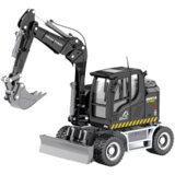 Metalni buldožer za igru Huina 1:50 - crni | shoptok.hr