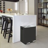 Spirella Mat crna željezna kanta za smeće 2x20 l za odvojeni otpad/s pedalom Aliya – | shoptok.hr