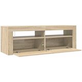  TV ormarić s LED svjetlima boja hrasta sonome 120 x 35 x 40 cm Smeđa | Shoptok.si
