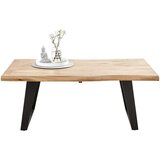 Ambia Home klubska miza, črna, barve akacije | Shoptok.si