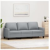 vidaXL Kavč trosed svetlo siv 180 cm blago Cene