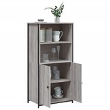  Visoka komoda siva boja hrasta 62x36x121,5 cm konstruirano drvo | shoptok.hr