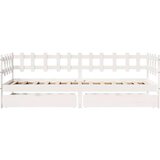 vidaXL Dnevni krevet s ladicama bez madraca 90x200 cm masivno drvo | shoptok.hr
