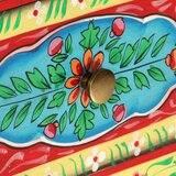  Ručno obojeni noćni ormarić 40 x 30 x 50 cm masivno drvo manga | shoptok.hr