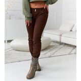 Gemre Brown Patterned Lévesque Trousers | shoptok.hr