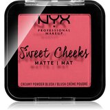 NYX Professional Makeup Sweet Cheeks Matte rdečilo za obraz 5 g odtenek Citrine Rose za ženske | Shoptok.si