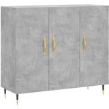  Komoda siva boja betona 90x34x80 cm od konstruiranog drva | shoptok.hr
