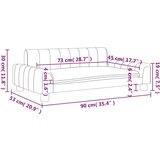  Otroški kavč rjav 90x53x30 cm blago, (20988138) | Shoptok.si