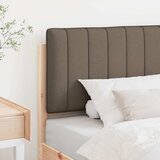  Tapecirani uzglavlje Smeđa i taupe 90 cm Čvrsto borovo drvo | shoptok.hr