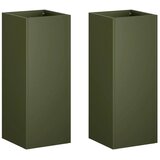  Vrtna saksija 2 kom. Maslinastozelena 20 x 20 x 40 cm - Maslinastozelena 20 x 20 x 40 cm 2 | shoptok.hr