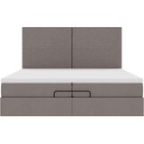  Otomanski posteljni okvir z vzmetnicami taupe 200x200 cm blago, (21653531) | Shoptok.si