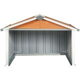 vidaXL Lopa za robotsko kosilnico 92x97x63 cm pocinkano jeklo rjava | Shoptok.si