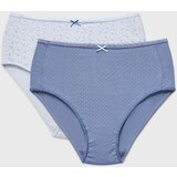 Ysabel Mora 2PACK Klasične gaćice Floret Blue s visokim strukom pamučne Cijene