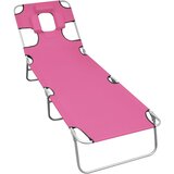  Sklopiva ležaljka s jastucima za glavu čelična magenta roza | Eponuda.com