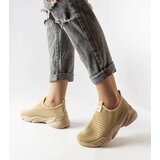 Gemre Dark beige slip-on women's sneakers Azalee | shoptok.hr