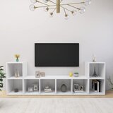 vidaXL TV omarice 4 kosi bele 72x35x36,5 cm iverna plošča | Shoptok.si