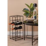 PT LIVING Crni metalni držač za boce vina broj boca 10 kom 25x57x22,5 cm Dual Floor – | shoptok.hr