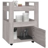  Kolica siva boja hrasta 60x45x80 cm konstruirano drvo | shoptok.hr