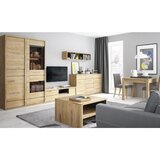 Mömax Vitrina Shetland, Barva Hrasta, Siva | Shoptok.si