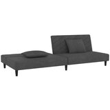 vidaXL Dvosjed na razvlačenje s dva jastuka tamnosivi baršunasti | shoptok.hr